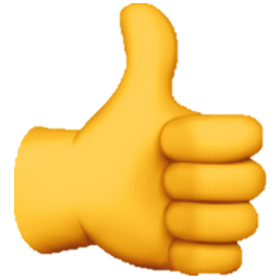 Thumbs up clipart